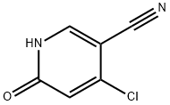 3-Pyridinecarbonitrile, 4-chloro-1,6-dihydro-6-oxo- Structure