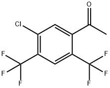 2',4'-Bis(trifluoromethyl)-5'-chloroacetophenone Structure