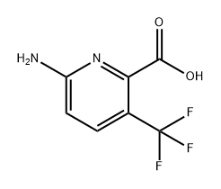 2-Pyridinecarboxylic acid, 6-amino-3-(trifluoromethyl)- 구조식 이미지