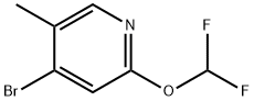 4-bromo-2-(difluoromethoxy)-5-methylpyridine 구조식 이미지