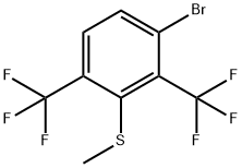 2,6-Bis(trifluoromethyl)-3-bromothioanisole Structure