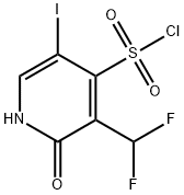 3-(Difluoromethyl)-2-hydroxy-5-iodopyridine-4-sulfonyl chloride Structure