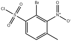 2-Bromo-4-methyl-3-nitrobenzenesulfonyl chloride Structure