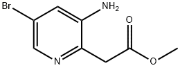 Methyl 2-(3-amino-5-bromopyridin-2-yl)acetate Structure