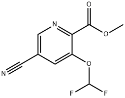 Methyl 5-cyano-3-(difluoromethoxy)picolinate Structure