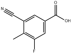 Benzoic acid, 3-cyano-5-fluoro-4-methyl- 구조식 이미지