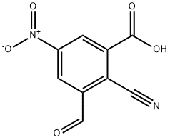 2-Cyano-3-formyl-5-nitrobenzoic acid Structure