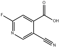 4-Pyridinecarboxylic acid, 5-cyano-2-fluoro- 구조식 이미지