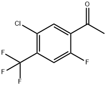 Ethanone, 1-[5-chloro-2-fluoro-4-(trifluoromethyl)phenyl]- Structure