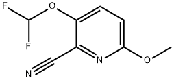 3-Difluoromethoxy-6-methoxypicolinonitrile Structure