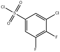 3-Chloro-4,5-difluorobenzenesulfonyl chloride 구조식 이미지