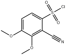 2-Cyano-3,4-dimethoxybenzenesulfonylchloride Structure