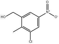 Benzenemethanol, 3-chloro-2-methyl-5-nitro- Structure