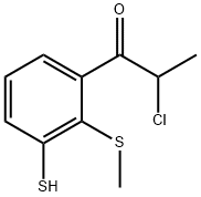 3-(2-Chloropropanoyl)-2-(methylthio)thiophenol Structure