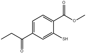 Methyl 2-mercapto-4-propionylbenzoate Structure