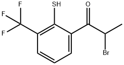 2-(2-Bromopropanoyl)-6-(trifluoromethyl)thiophenol Structure