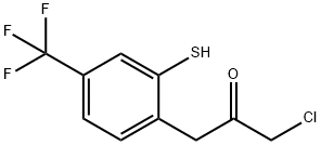 2-(3-Chloro-2-oxopropyl)-5-(trifluoromethyl)thiophenol Structure