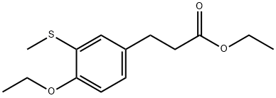 Ethyl 3-(4-ethoxy-3-(methylthio)phenyl)propanoate Structure