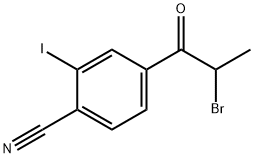 4-(2-Bromopropanoyl)-2-iodobenzonitrile Structure