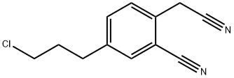 4-(3-Chloropropyl)-2-cyanophenylacetonitrile Structure