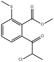 Methyl 2-(2-chloropropanoyl)-6-(methylthio)benzoate Structure