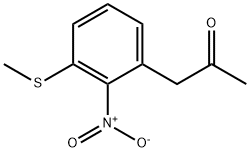 1-(3-(Methylthio)-2-nitrophenyl)propan-2-one Structure