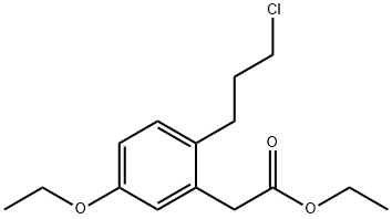 Ethyl 2-(3-chloropropyl)-5-ethoxyphenylacetate Structure