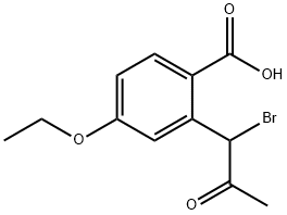 2-(1-Bromo-2-oxopropyl)-4-ethoxybenzoic acid Structure