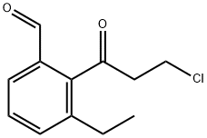 2-(3-Chloropropanoyl)-3-ethylbenzaldehyde Structure