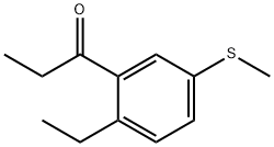 1-(2-Ethyl-5-(methylthio)phenyl)propan-1-one Structure