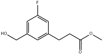 Methyl 3-(3-fluoro-5-(hydroxymethyl)phenyl)propanoate Structure