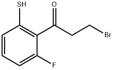 3-Bromo-1-(2-fluoro-6-mercaptophenyl)propan-1-one Structure