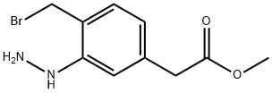 Methyl 4-(bromomethyl)-3-hydrazinylphenylacetate Structure