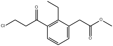 Methyl 3-(3-chloropropanoyl)-2-ethylphenylacetate Structure