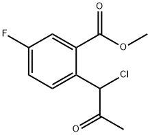 Methyl 2-(1-chloro-2-oxopropyl)-5-fluorobenzoate Structure