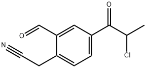 4-(2-Chloropropanoyl)-2-formylphenylacetonitrile Structure