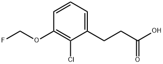 3-(2-Chloro-3-(fluoromethoxy)phenyl)propanoic acid Structure