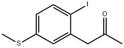 1-(2-Iodo-5-(methylthio)phenyl)propan-2-one Structure