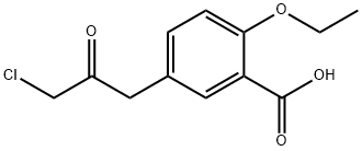 5-(3-Chloro-2-oxopropyl)-2-ethoxybenzoic acid Structure