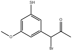 3-(1-Bromo-2-oxopropyl)-5-methoxythiophenol Structure