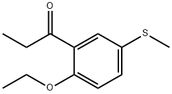 1-(2-Ethoxy-5-(methylthio)phenyl)propan-1-one 구조식 이미지