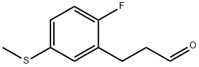 3-(2-Fluoro-5-(methylthio)phenyl)propanal Structure