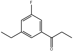 1-(3-Ethyl-5-fluorophenyl)propan-1-one Structure