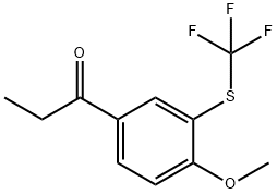 4-Propionyl-2-(trifluoromethylthio)anisole Structure