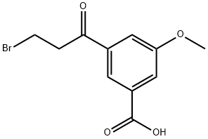 3-(3-Bromopropanoyl)-5-methoxybenzoic acid Structure