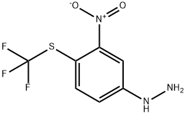 1-(3-Nitro-4-(trifluoromethylthio)phenyl)hydrazine Structure