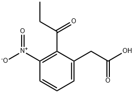 3-Nitro-2-propionylphenylacetic acid Structure