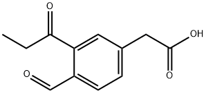 4-Formyl-3-propionylphenylacetic acid Structure