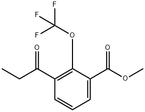 Methyl 3-propionyl-2-(trifluoromethoxy)benzoate Structure