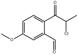 2-(2-Chloropropanoyl)-5-methoxybenzaldehyde Structure